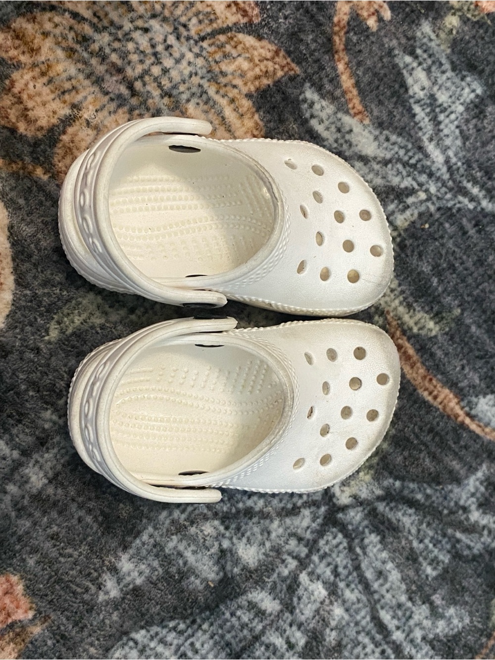 CROCS Kids Classic Clog Sandals in White